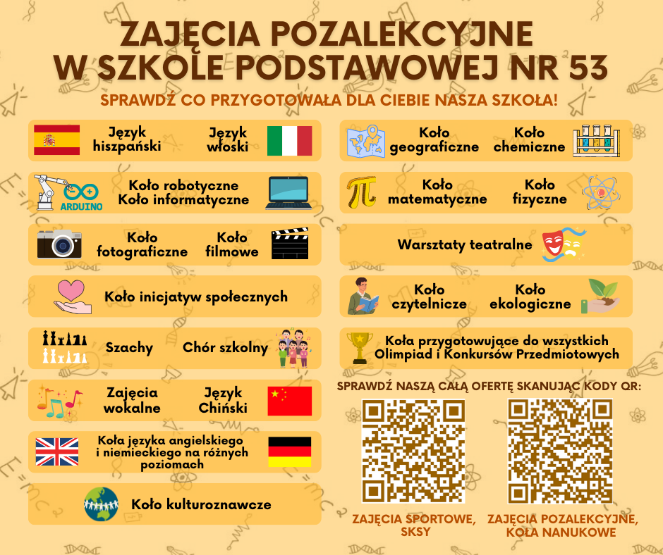 Zajęcia pozalekcyjne w SP 53