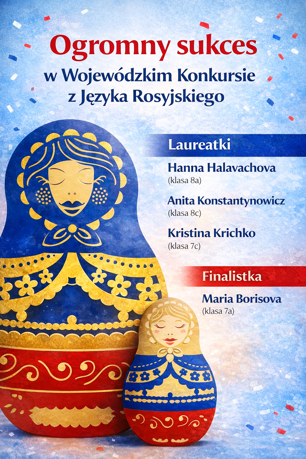 plakat gratulacyjny