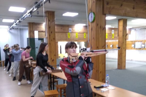 Aleksandra Makal na stanowiski strzeleckim