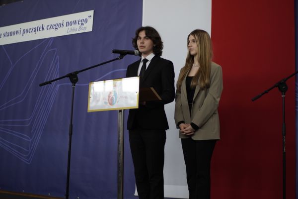 Życzenie w imieniu uczniów klas czwartych