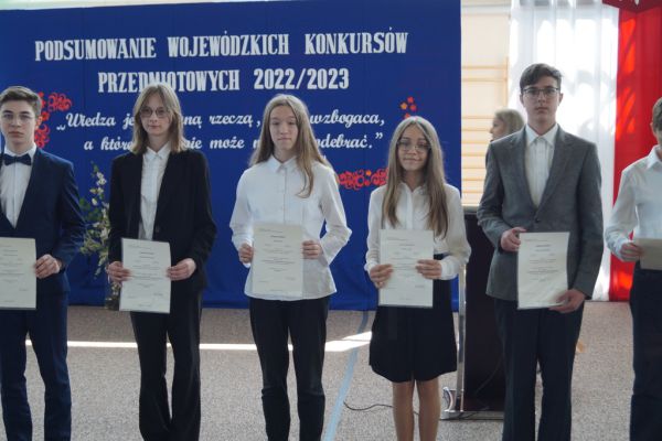 Uroczyste podsumowanie wojewódzkich konkursów przedmiotowych