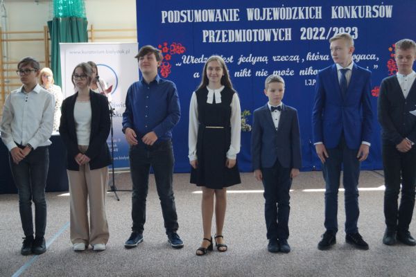 Uroczyste podsumowanie wojewódzkich konkursów przedmiotowych