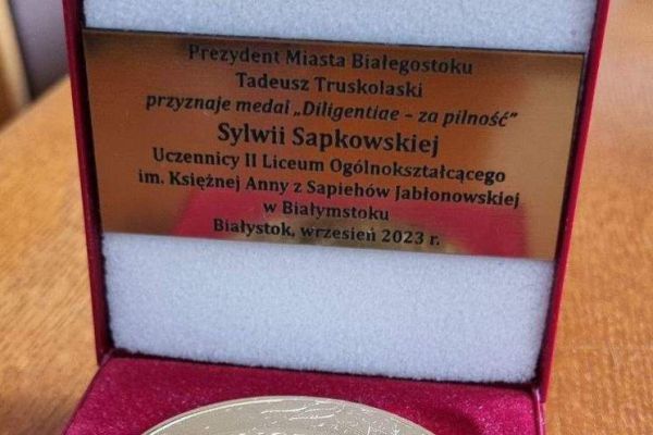 Medal Sylwii Sapkowskiej
