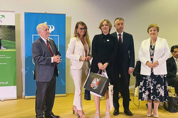 Ewa Kużelewska na uroczystości