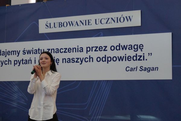 Ślubowanie klas pierwszych liceum