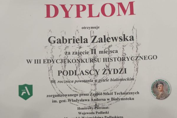 Konkurs historyczny Podlascy Żydzi
