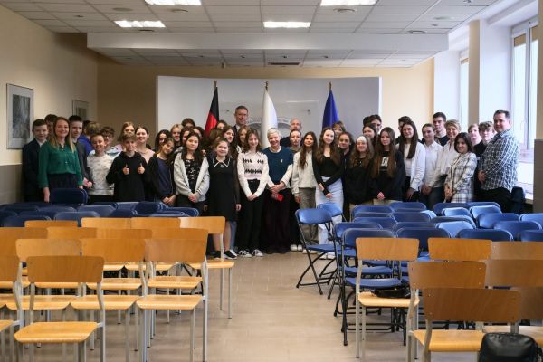 Goście z Instytutu Goethego - kliknięcie spowoduje powiększenie zdjęcia Goście z Instytutu Goethego