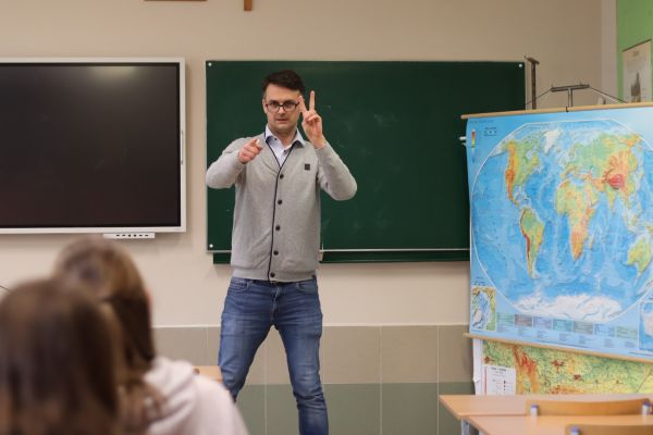 Goście z Instytutu Goethego - kliknięcie spowoduje powiększenie zdjęcia Goście z Instytutu Goethego