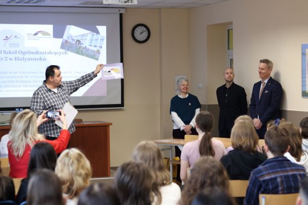 Goście z Instytutu Goethego - kliknięcie spowoduje powiększenie zdjęcia Goście z Instytutu Goethego