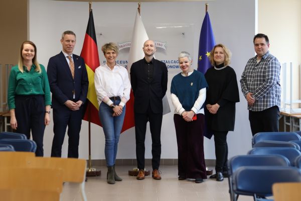 Goście z Instytutu Goethego - kliknięcie spowoduje powiększenie zdjęcia Goście z Instytutu Goethego