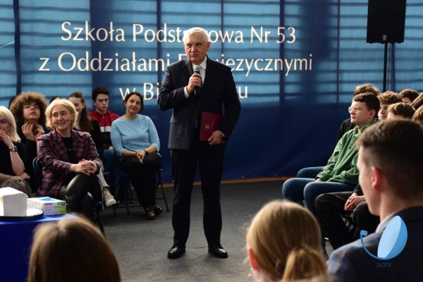 1. miejsce SP 53 spotkanie z Prezydentem Białegostoku - kliknięcie spowoduje powiększenie zdjęcia 1. miejsce SP 53 spotkanie z Prezydentem Białegostoku
