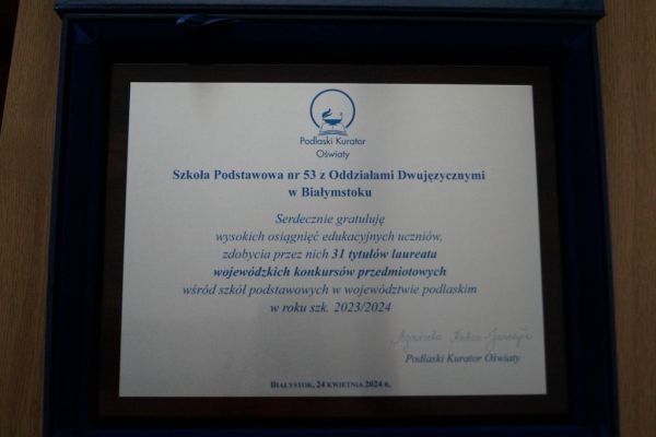 Podsumowanie Wojewódzkich Konkursów Przedmiotowych - kliknięcie spowoduje powiększenie zdjęcia Podsumowanie Wojewódzkich Konkursów Przedmiotowych