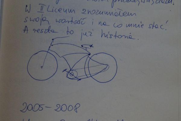 Wpis do kroniki - kliknięcie spowoduje powiększenie zdjęcia Wpis do kroniki - absolwent 2005 - 2008