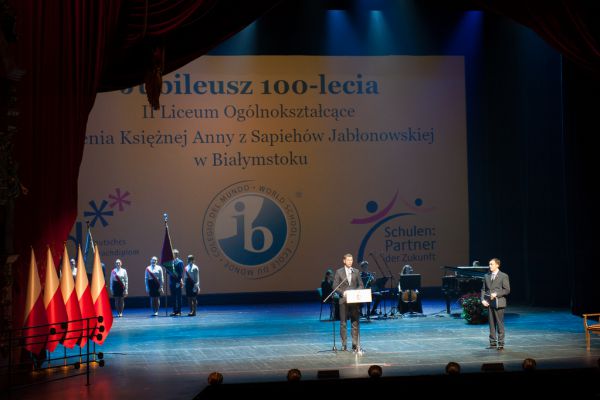 Przemówienie Ministra Edukacji- kliknięcie spowoduje powiększenie zdjęcia Przemówienie Ministra Edukacji