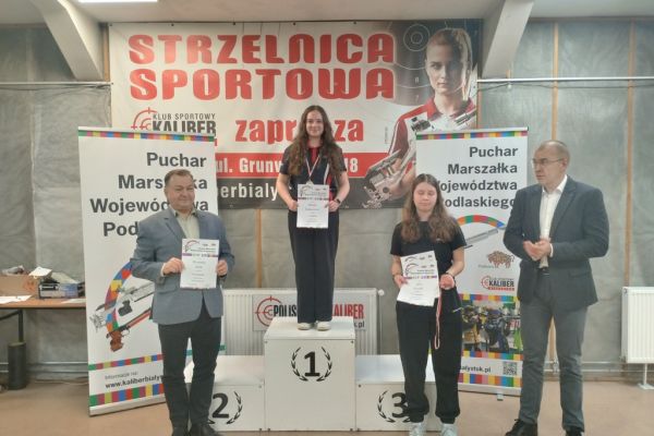 Blanka Łukaszewicz na podium