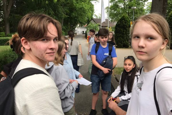 Uczniowie Erasmus, zdjęcie w parku