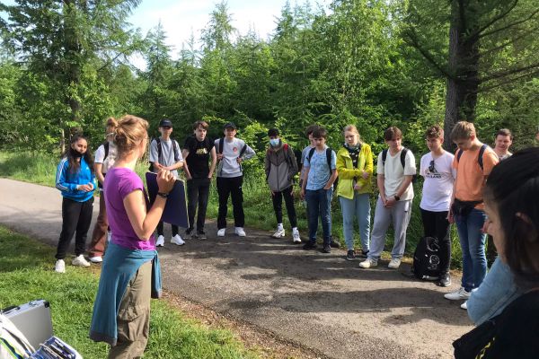 Prezentacja, zdjęcie grupowe w parku