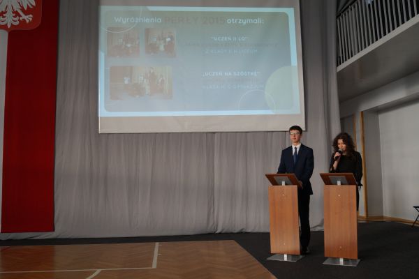 Prowadzący uroczystość